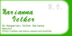 marianna velker business card